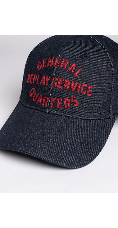 レタリング刺しゅうデニムCAP 詳細画像
